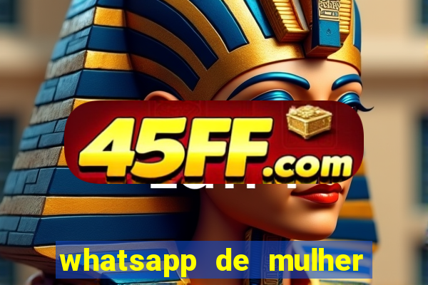 whatsapp de mulher de programa